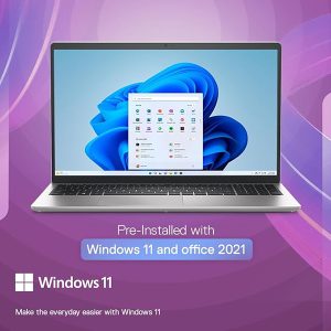 DELL 15 AMD Ryzen 3 Quad Core 7320U - (8 GB/512 GB SSD/Windows 11 Home) Inspiron 3535 / 15 DC 15255 Thin and Light Laptop (15.6 Inch, Carbon Black, 1.67 kg, With MS Office)